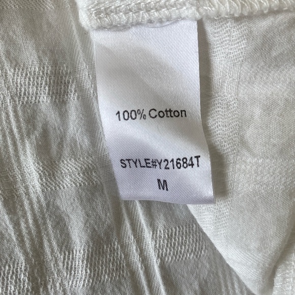 Pomander Place Tuckernuck White Mini Carolina Cotton Resort Caftan Size Medium - Picture 2 of 7